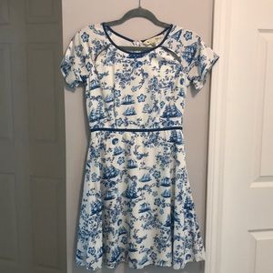 Yumi Kim White and Blue Seacoast Dress
